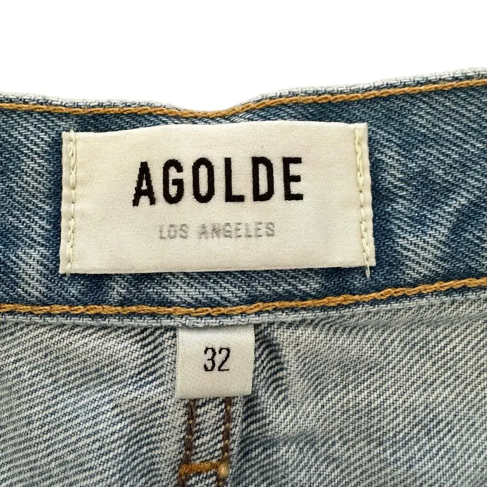 Agolde Parker Vintage Cut Off Shorts in Swapmeet Size 32‎ Distressed Button Fly